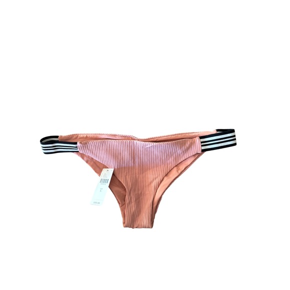 Tavik+ Other - Anthropologie Tavik Swinwear Ribbed Bikini Bottoms Pink Rose Size L NWT